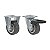 KIT 2 RODÍZIO FIXO GIRATÓRIO FREIO 210 BP 40KG SM SCHIOPPA - Imagem 1