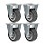 KIT 4 RODÍZIO FIXO FLAP 210 BP 40KG SM SCHIOPPA - Imagem 1