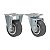 KIT 2 RODÍZIO FIXO GIRATÓRIO 210 BP 40KG SM SCHIOPPA - Imagem 1