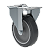 KIT 8 RODÍZIO FIXO GIRATÓRIO FREIO PVC CINZA 512 BP SM 75KG - Imagem 2