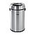 LIXEIRA REDONDA 65 LITROS INOX CINZA SEM TAMPA VONDER - Imagem 1
