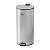 LIXEIRA REDONDA 30 LITROS INOX CINZA VONDER - Imagem 1