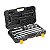 JOGO SOQUETES ESTRIADOS ENCAIXE 3/4" JG 22MM A 50MM 14PCS VD - Imagem 2
