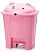 Kit Lixeira + Cesto De Roupa Urso Rosa Adoleta - Imagem 4