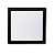 Painel de Led Preto 18w Quadrado Sobrepor Bivolt Taschibra - Imagem 1
