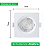 Spot de Led 3w Embutir Alltop Quadrado MR16 Bivolt Taschibra - Imagem 8