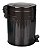 Lixeira Retrô Preta Com Pedal 5 Litros Inox Mor - Imagem 4
