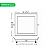Painel de Led Quadrado 12W Embutir Branco Bivolt Taschibra - Imagem 10