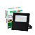 Refletor Led 10W Taschibra Slim Carcaça Preto Bivolt - Imagem 1