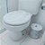 Assento Sanitário Almofadado Oval Branco Marmorizado Astra - Imagem 7