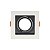 Spot Recuado De Embutir Mr16 Conecta Branco E Preto Quadrado Taschibra - Imagem 1