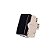 Interruptor Simples Preto Sleek Ebony 10A 250V Com Placa 4x2'' Margirius - Imagem 2