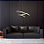 Lustre Pendente Led Montreal 45W Preto 3000K Taschibra - Imagem 3