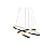Lustre Pendente Led Montreal 45W Preto 3000K Taschibra - Imagem 2