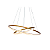 Lustre Pendente Led Montreal 35W Ouro Fosco 3000K Taschibra - Imagem 1