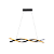 Lustre Pendente Led Paris 18W Preto 3000K 80cm Taschibra - Imagem 1