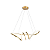 Lustre Pendente Led Loop 38W Ouro 3000K Taschibra - Imagem 1