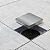 Ralo Oculto Quadrado Banheiro Inox Escovado Invisível ROC10I 10x10 Astra - Imagem 5