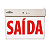 Placa De Saida Led 1 Face 35lm Vermelha 1w Bivolt Blumenau - Imagem 1