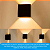 Arandela Led Externa 2 Fachos Light 4w 3000k Preto Germany - Imagem 5