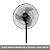 Ventilador De Chão Pedestal 60cm Bivolt Preto Venti Delta - Imagem 2