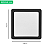 Painel de Led Preto 12W Plafon Quadrado Sobrepor Bivolt Taschibra - Imagem 8
