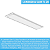 Luminária Led Sobrepor 40W TL Slim 20 115cm Retangular Bivolt Taschibra - Imagem 5