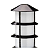 Poste Balizador Oriental Externo 55cm Preto Fosco IP54 Alumínio Germany - Imagem 2