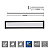 Luminária Led Sobrepor 40W TL Slim 20 Preto 115cm Retangular Bivolt Taschibra - Imagem 7