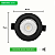 Spot Led Embutir 6w Preto Quadrado Teto Dicróica Bivolt Blumenau - Imagem 9