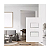 Interruptor Duplo Paralelo 4x2 Branco Sleek 10A 250v Margirius - Imagem 3