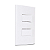 Interruptor Duplo Paralelo 4x2 Branco Sleek 10A 250v Margirius - Imagem 2
