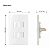 Interruptor Duplo Paralelo 4x2 Branco Sleek 10A 250v Margirius - Imagem 4