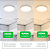 Painel Led Sobrepor 12W Redondo Branco Lys 16x16cm Bivolt Taschibra - Imagem 9