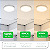 Painel Led Sobrepor 12W Redondo Branco Lys 16x16cm Bivolt Taschibra - Imagem 8