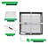 Painel de Led 32W 40x40cm Quadrado Sobrepor Preto Bivolt Blumenau - Imagem 6