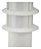 Poste Balizador Oriental Externo 35cm Branco Alumínio Germany - Imagem 4