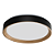 Plafon LED Arbos Redondo 48W Bivolt Cor Luz Ajustável Preto Blumenau - Imagem 1