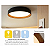 Plafon LED Arbos Redondo 48W Bivolt Cor Luz Ajustável Preto Blumenau - Imagem 2