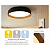 Plafon LED Arbos Redondo 48W Bivolt Cor Luz Ajustável Preto Blumenau - Imagem 2