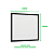Painel de Led 40W 62x62cm Quadrado Embutir Modular Preto Bivolt Blumenau - Imagem 6