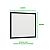 Painel de Led 40W 62x62cm Quadrado Embutir Modular Preto Bivolt Blumenau - Imagem 6