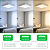 Painel de Led Sobrepor 36W 40x40cm Quadrado Alumínio Branco Bivolt Depolux - Imagem 6