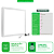Painel de Led Sobrepor 36W 40x40cm Quadrado Alumínio Branco Bivolt Depolux - Imagem 7