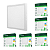 Kit 5 Painel Led Quadrado 24W Fit Sobrepor Branco Bivolt Depolux - Imagem 1