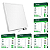 Kit 5 Painel de Led Sobrepor 36W 40x40cm Quadrado Alumínio Branco Bivolt Depolux - Imagem 1