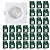 Kit 50 Spot de Led 5w Embutir Quadrado 9x9cm Fit Bivolt Depolux - Imagem 1