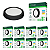 Kit 10 Painel Led Preto 12W Plafon Redondo Sobrepor Bivolt Depolux - Imagem 1