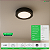 Kit 15 Painel Led Preto 12W Plafon Redondo Sobrepor Bivolt Depolux - Imagem 4