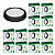 Kit 15 Painel Led Preto 12W Plafon Redondo Sobrepor Bivolt Depolux - Imagem 1